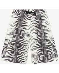 Roberto Cavalli - Short De Bain À Imprimé Zèbre - Lyst