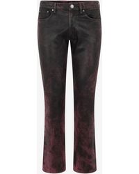 Roberto Cavalli - Washed-Effect Coated Jeans - Lyst