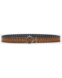 Roberto Cavalli - Leather Belt With Snake Buckle - Lyst
