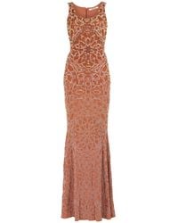 Roberto Cavalli - Bead-Embellished Maxi Dress - Lyst