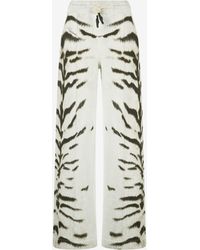Roberto Cavalli - Sudadera Para Mujer Con Estampado De Tigresa Blanca Ogat X - Lyst