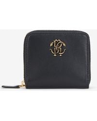 Roberto Cavalli - Small Wallet With Mirror Snake Monogram - Lyst
