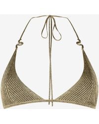 Roberto Cavalli - Ribbed And Bralette With Serpents - Lyst