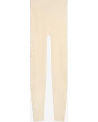 Roberto Cavalli - Ivory Cut-Out Leggings - Lyst