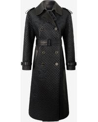 Roberto Cavalli - Long Trench Coat With Dragons - Lyst