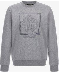 Roberto Cavalli - Sudadera Con Estampado Monogram Rc - Lyst