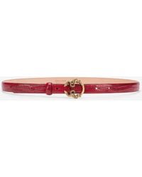 Roberto Cavalli - Serpentine Leather Belt - Lyst