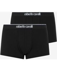 Roberto Cavalli - Cotton Boxer Shorts Bi-Pack - Lyst