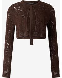 Roberto Cavalli - Crochet Effect Crop Top - Lyst