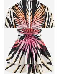 Roberto Cavalli - Ray Of Paradise Print Dress Mini - Lyst