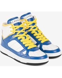Roberto Cavalli - Hi-top Logo Sneakers - Lyst