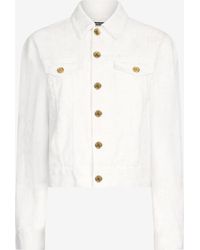 Roberto Cavalli - Denim Jacket With Buttons - Lyst