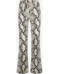 Roberto Cavalli - Jean Rocher À Imprimé Python - Lyst