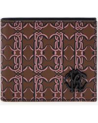 Roberto Cavalli - Wallet With Monogram Mirror Snake - Lyst