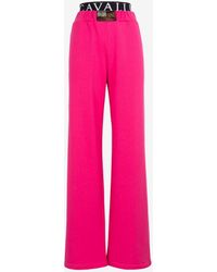Womens Clothing Trousers Class Roberto Cavalli Synthetic Pants in White Slacks and Chinos Full-length trousers 
