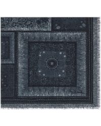 Roberto Cavalli - Shawl With Zebra Pattern And Logo - Lyst