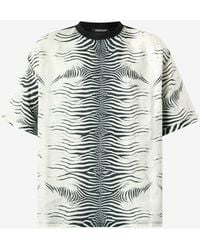 Roberto Cavalli - Zebra-Print T-Shirt - Lyst