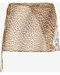 Roberto Cavalli - Baby Jaguar Print Silk Pareo - Lyst