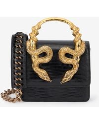 Roberto Cavalli - Borsa Nera Con Serpenti - Lyst