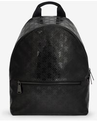 Roberto Cavalli - Backpack With All-Over Mirror Snake Monogram - Lyst
