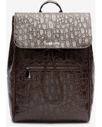 Roberto Cavalli - Crocodile Scale-Effect Backpack - Lyst