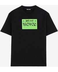 Roberto Cavalli - Just Cavalli Logo-Print Cotton T-Shirt - Lyst