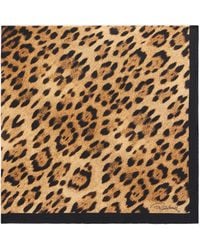 Roberto Cavalli - Silk Scarf With Jaguar Print - Lyst
