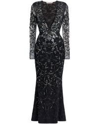 Roberto Cavalli - Mosaic Embellished Fishtail Dress - Lyst