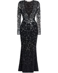 Roberto Cavalli - Mosaic Embellished Fishtail Dress - Lyst
