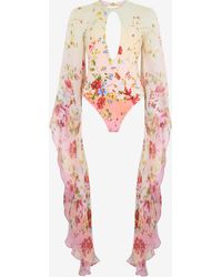Roberto Cavalli - Miami Flowers One-Piece Swimsuit - Lyst