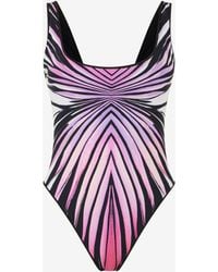 Roberto Cavalli - Ray Of Paradise Print Swimsuit - Lyst
