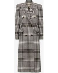 Roberto Cavalli - Houndstooth Double-breasted Coat - Lyst