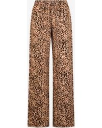Roberto Cavalli - Leopard Skin Print Trousers - Lyst