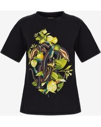 Roberto Cavalli - Lemon Print T-Shirt - Lyst