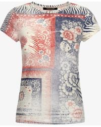 Roberto Cavalli - Bandana Print T-Shirt - Lyst