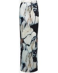 Roberto Cavalli - Marble Print Skirt - Lyst