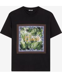 Roberto Cavalli - Just Cavalli Palm-Print Cotton T-Shirt - Lyst