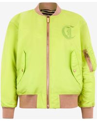Roberto Cavalli - Bomber Jacket With Jc Monogram - Lyst
