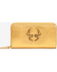 Roberto Cavalli - Serpentine Zip-Around Wallet - Lyst