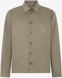 Roberto Cavalli - Military Shirt Jacket With Monogram Rc - Lyst