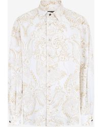 Roberto Cavalli - Shirt With Ornamental Motif - Lyst