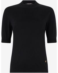 Roberto Cavalli - Mock Neck Sweater With Monogram Rc - Lyst