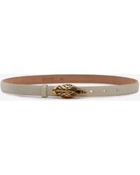Roberto Cavalli - Belt With Scale Motif And Snake Head Buckle - Lyst