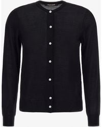 Roberto Cavalli - Long-Sleeved Crewneck Cardigan - Lyst