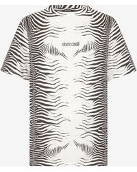Roberto Cavalli - Zebra Print T-Shirt - Lyst