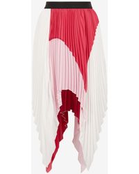 Roberto Cavalli - Just Cavalli Abstract-print Pleated Skirt - Lyst