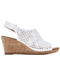 women's briah perforated slingback wedges