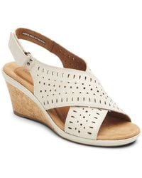 women's briah perforated slingback wedges