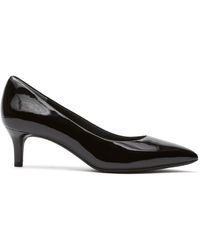 Nine West Leather Elenta Pointed toe Pumps in Black le Nine West Leather Elenta Pointed toe Pumps in Black le