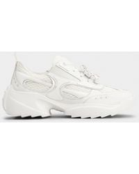 Roger Vivier - Sneakers viv' on the run en piel y tejido - Lyst